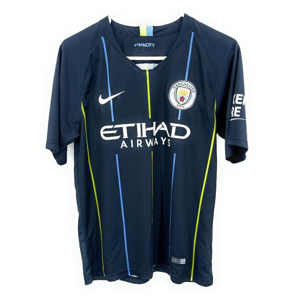 Nike Manchester City 2018/19 Away Soccer Jersey Size M‎